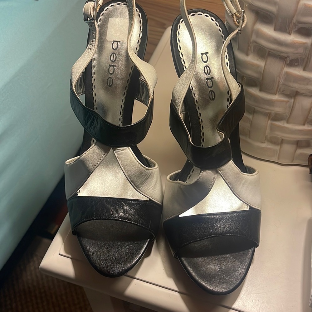 Black and White sexy high heels